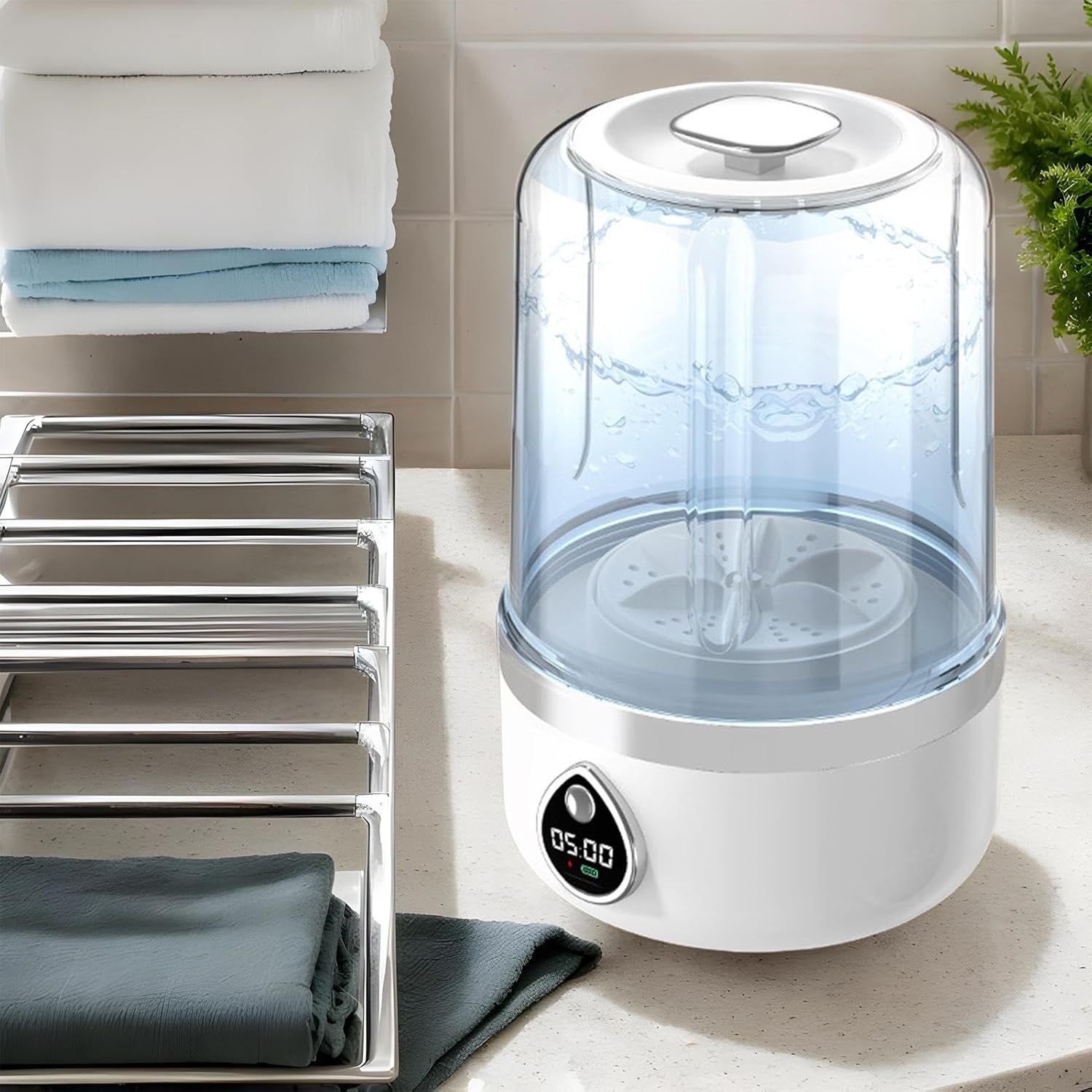 Underwear Washing Machine - Small Portable Laundry Tool | USB Powered Compact Clothes Cleaner For Socks Baby Kids Dorm Apartment Camping Travel | Deep Clean Effective Garment Washer Home Accessories