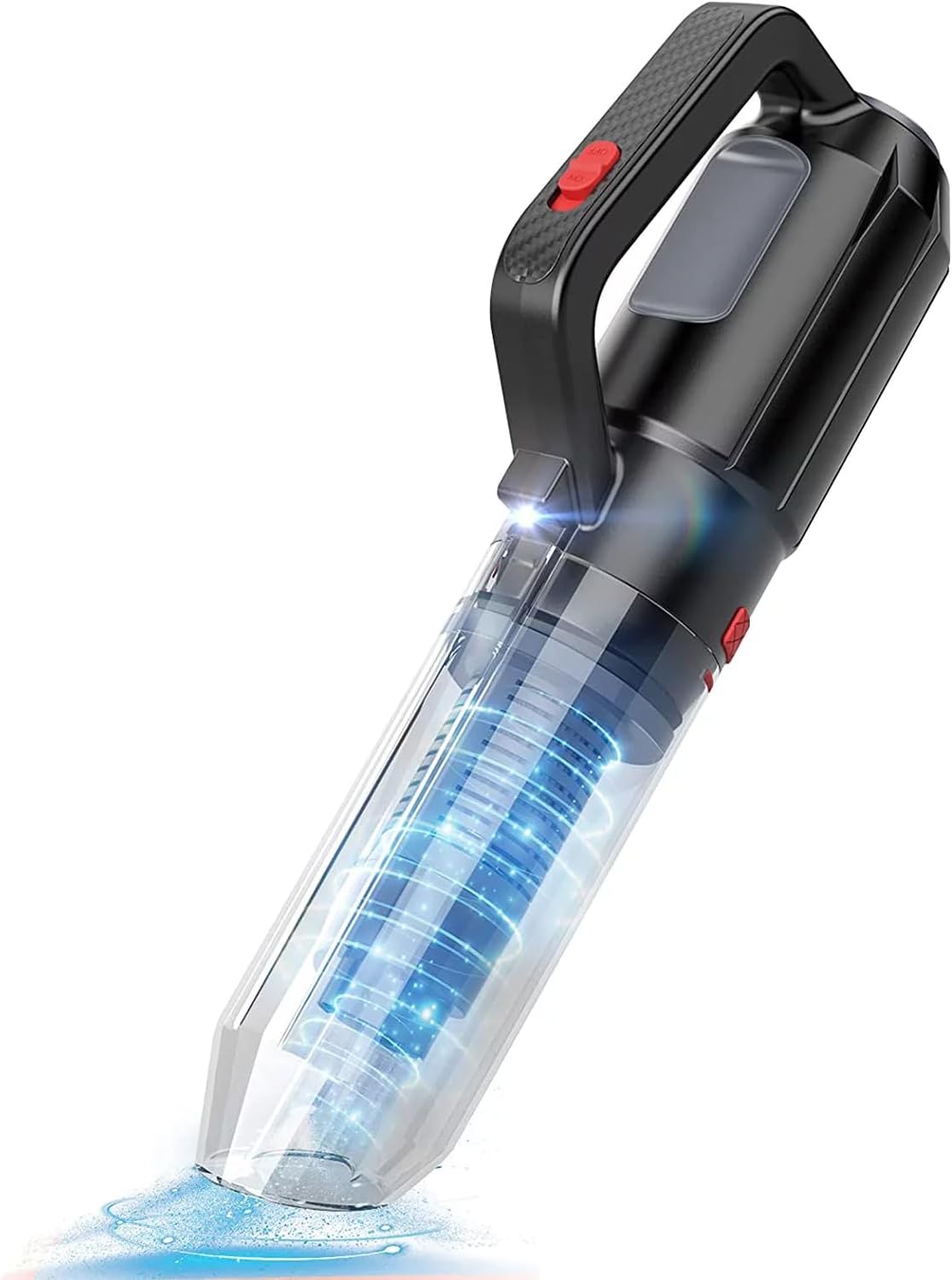 TBBSC Cordless Hand Vacuum Cleaner, Portable Car Vacuum Cleaner Rechargeable 3 in 1 Cordless Vacuum Air Blower and Hand Pump LED Light for Car Clean