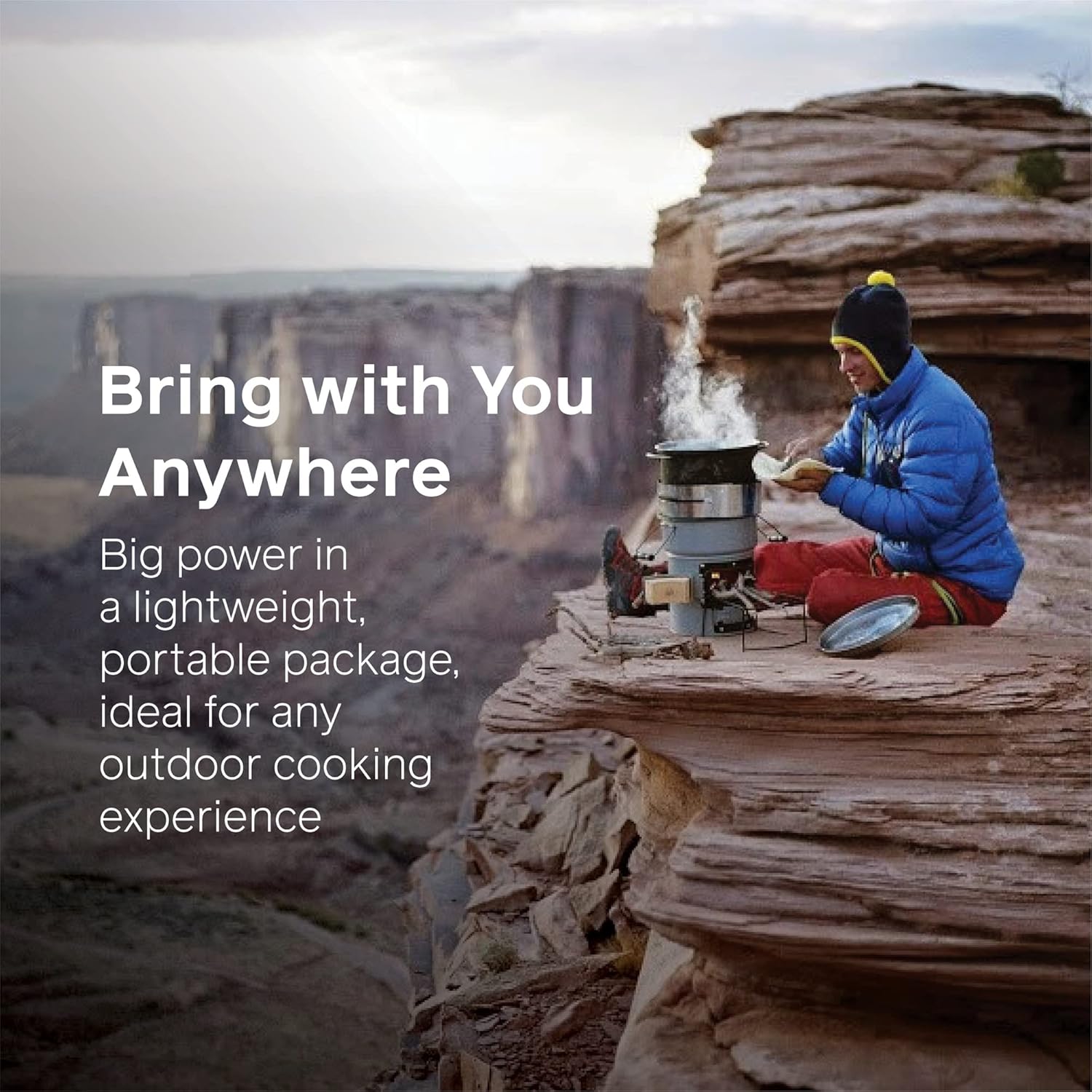 EcoZoom Rocket Stove – Heavy Duty Dual Fuel (Wood & Charcoal) Portable Camping & Emergency Stove, Insulated Body, Refractory Linings, Cast-Iron Cookware Compatible