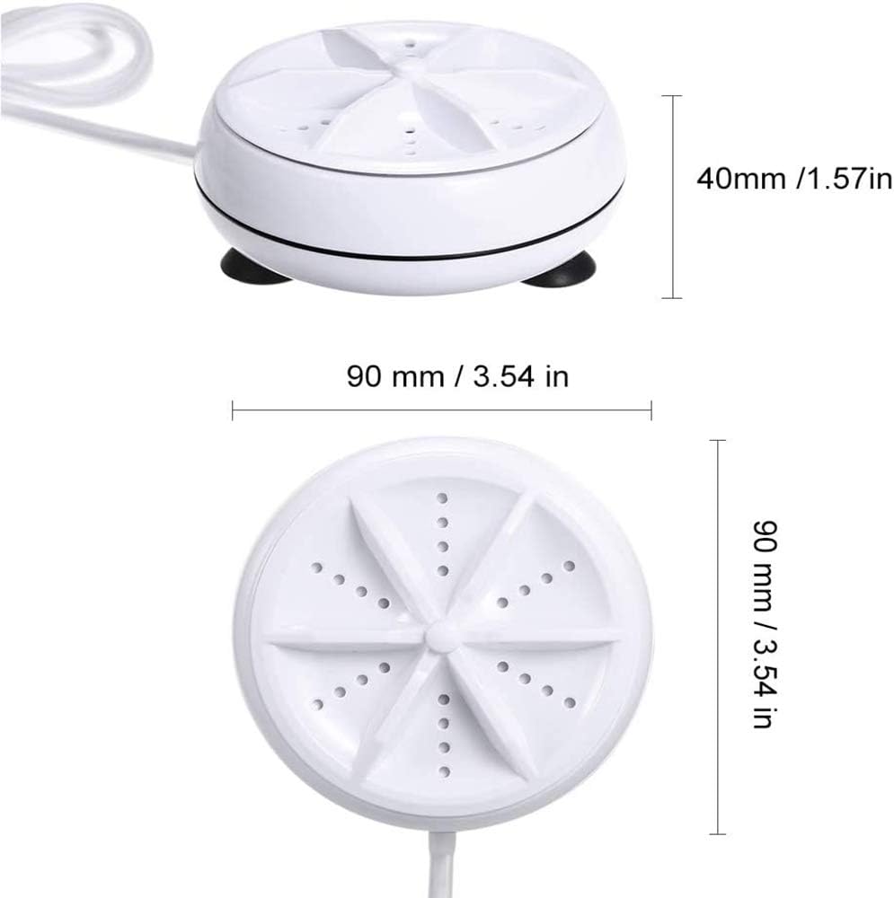Portable Mini Washing Machine Turbine Washer USB Travel Outdoors Camping Apartment Laundry Washer