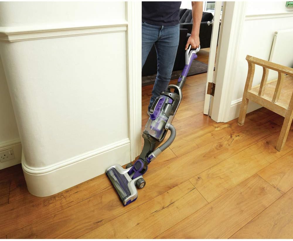 BLACK+DECKER HCUA525JP Cordless 2-in-1 Stick Vacuum, Powerseries Pro 20V Pet Vacuum, Purple