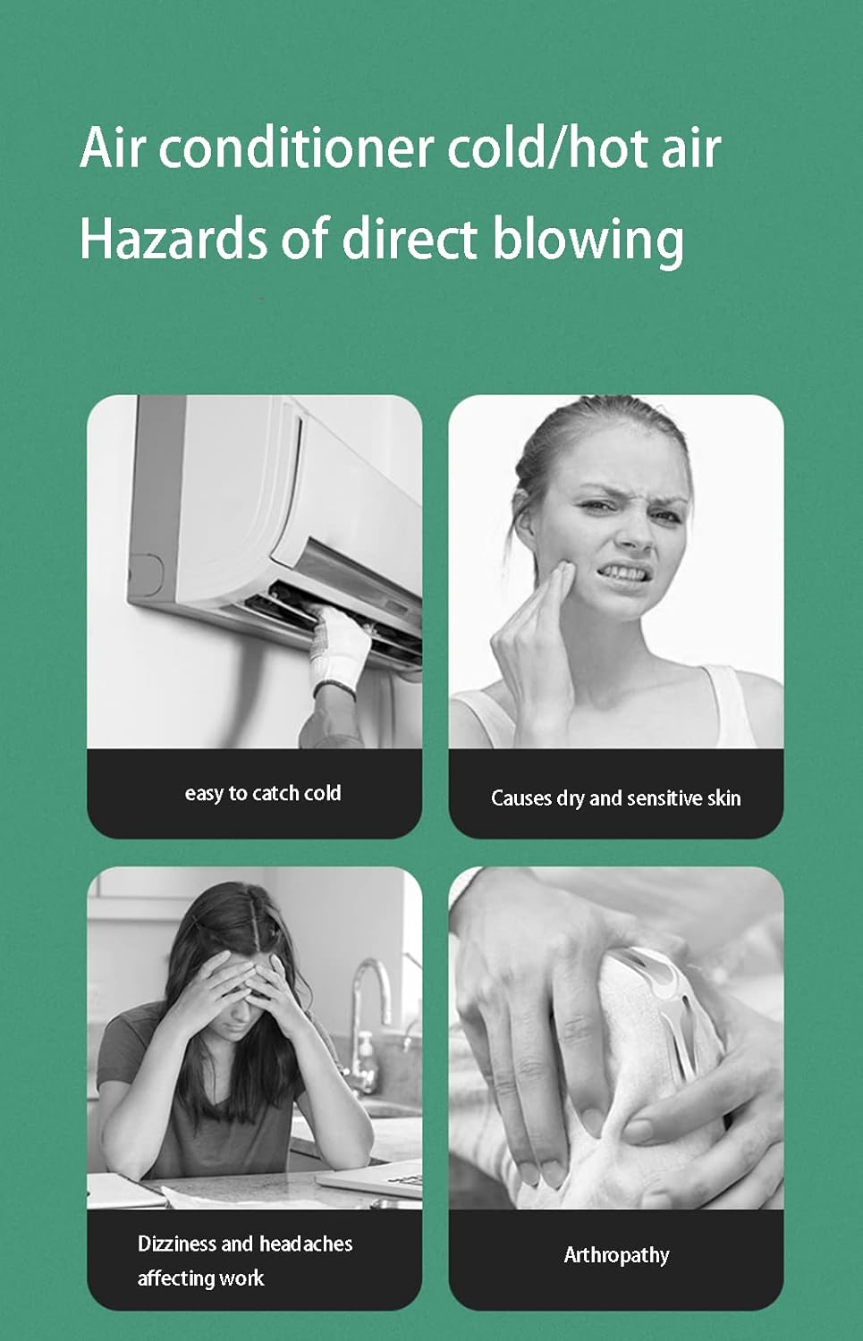 Retractable Air Conditioner Wind Deflector, Wall Mounted Wind and Straight Blow Wind Baffle for Home Office