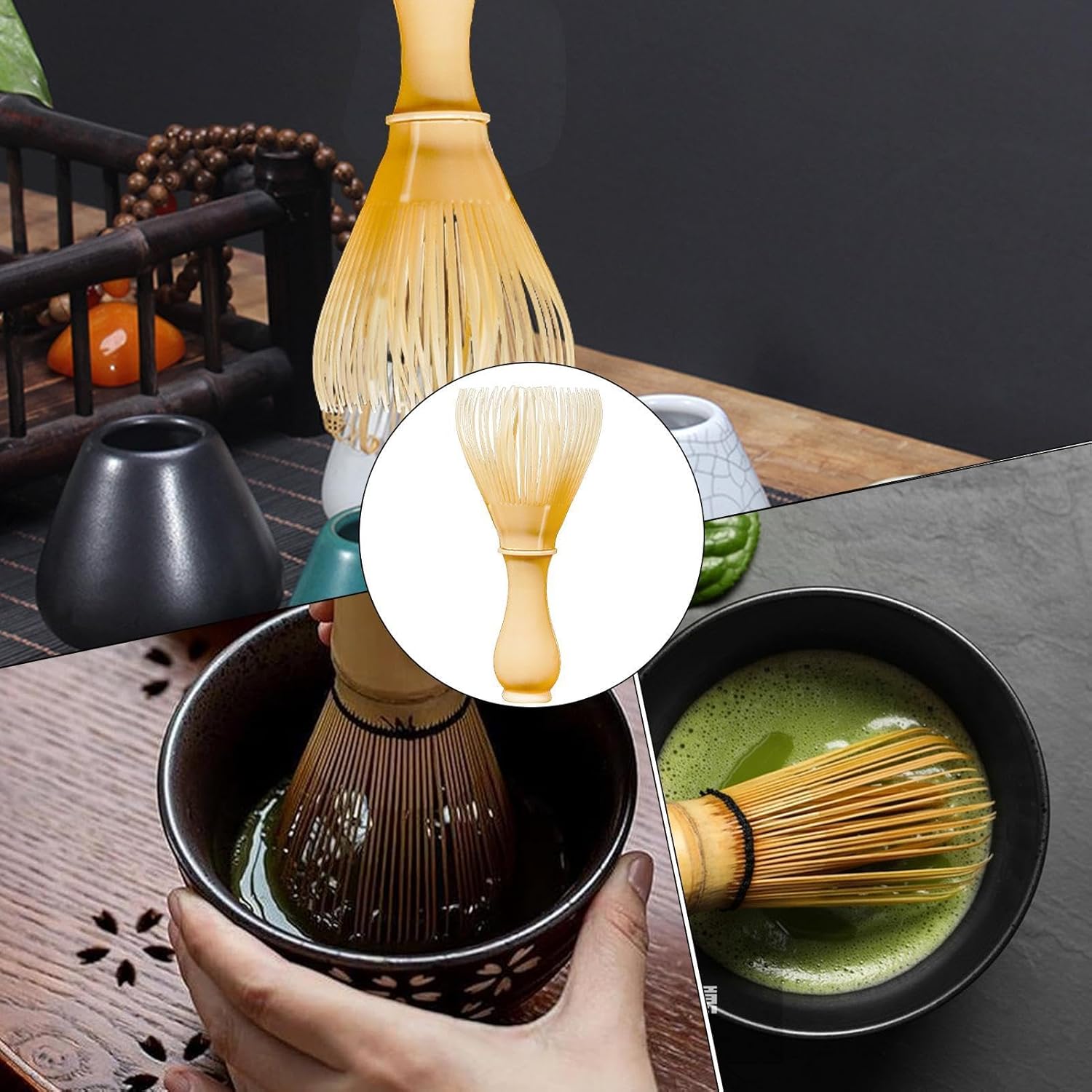 Whisk for Matcha - Handcrafted Wooden Matcha Whisk - Professional Matcha Accessory, Matcha Whisker, Practical Traditional Japanese Matcha Stirrer Blender for Household Daily Use