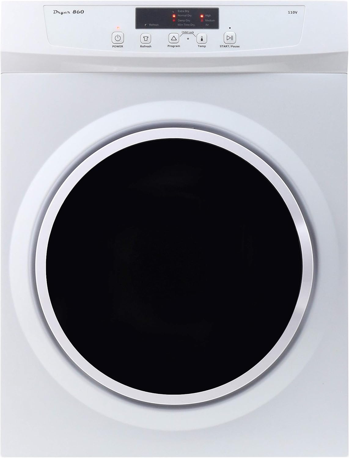 Equator ED860 Compact 3.5cu.ft. Dryer-Sensor Dry/Refresh function
