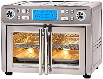 Emeril Lagasse Dual Zone 360 Air Fryer Oven Combo with French Door, 25 QT Extra Large, Cook Two Foods in Different Ways, Up to 60% Faster from Frozen to Finish