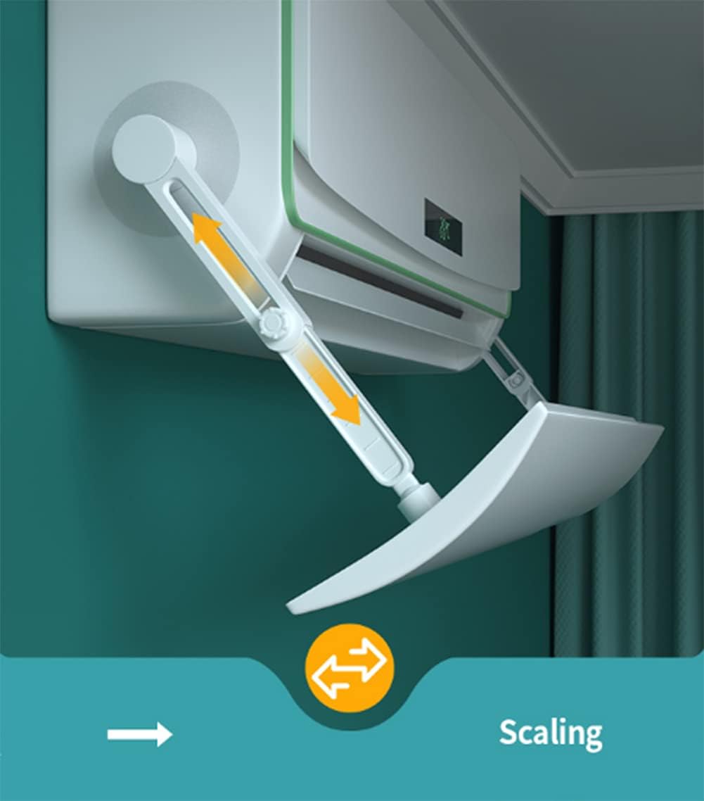 Air Deflector for Air Conditioner, Retractable Imitating Direct Blowing Windshield Air Conditioner Baffle for Home Office