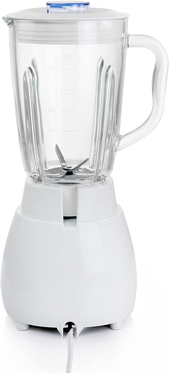 Unknown1 10-Speed Watt 42 Ounce Glass Jar Blender in White Multiple Speeds