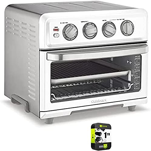Cuisinart TOA-70W AirFryer Toaster Oven with Grill White Bundle with 1 YR CPS Enhanced Protection Pack