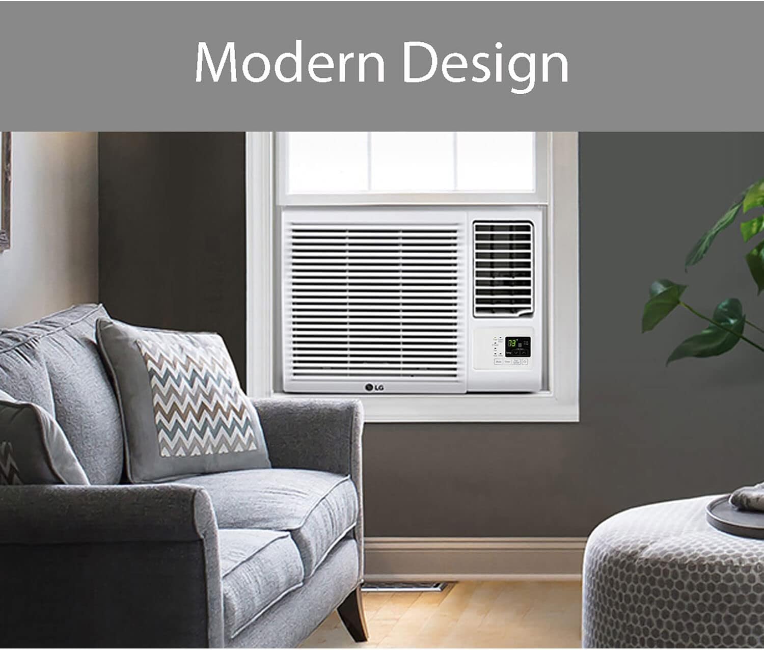 LG 23,000 BTU 230V Window-Mounted Air Conditioner with 9,200/11,200 BTU Supplemental Heat Function