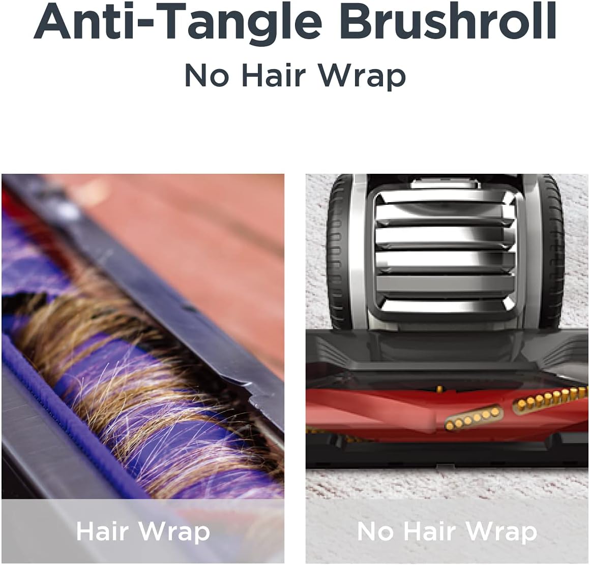 EUREKA Pet Upright Vacuum Cleaner for Home, Bagless Upright Vacuum Cleaner Swivel Steering, Powerful Lightweight Upright Vacuum Carpet and Floor, FloorRover Elite NEU630 with Tangle Free Tech, Red