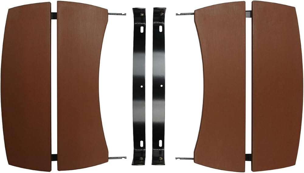 Dracarys HDPE Shelves for Big Green Egg Big Green Egg Accessories Replacement,Grill Egg Mate Folding Side Shelves Fit for Large (L) Big Green Egg Side Shelves Grill Smoker Accessories,Set of 2-New