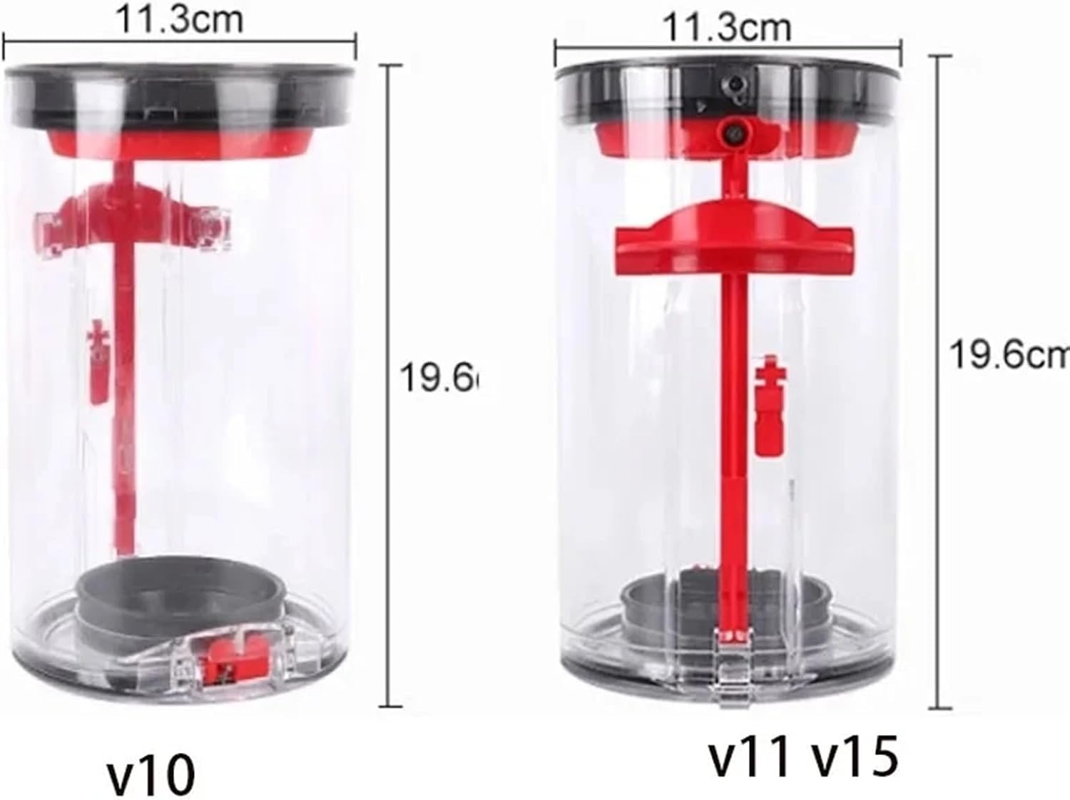 Compatible For V10 V11 V12 V14 V15 V22 Vacuum Cleaners Dust Bin With Base Lid And Sealing Ring(V11 V15)