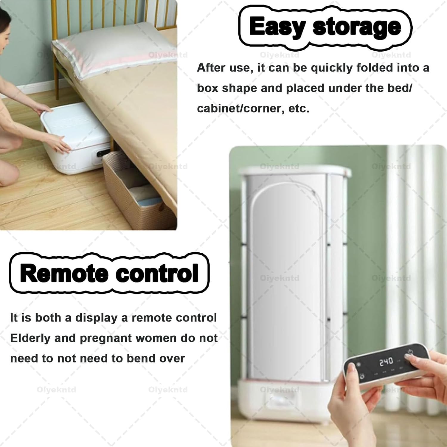 Upgraded Garment Steamers, Vertical Steam Iron 900w Automatic Wireless/Steam Closet/Folding Clothes Machine, Control Electric Clothes Drying Rack, for Clothes & Fabric