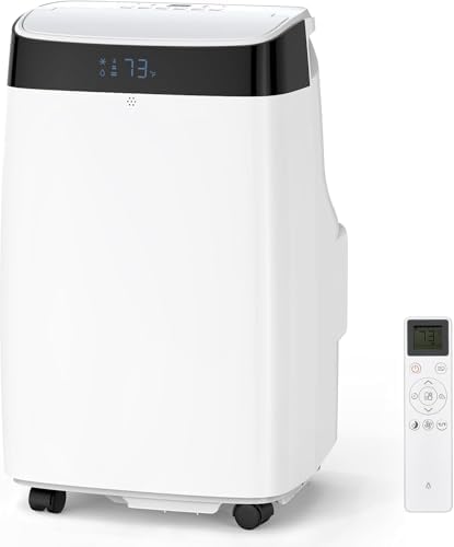 10000 BTU Portable Air Conditioner - 4 - in - 1 Unit with Remote, Ideal for Cooling 450 Sq.Ft Spaces like Bedrooms and Offices