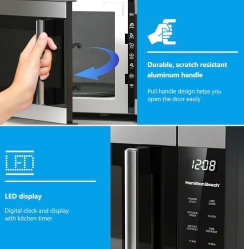 1.6 Cu ft Sensor Cook Countertop Microwave Oven in Stainless Steel, New