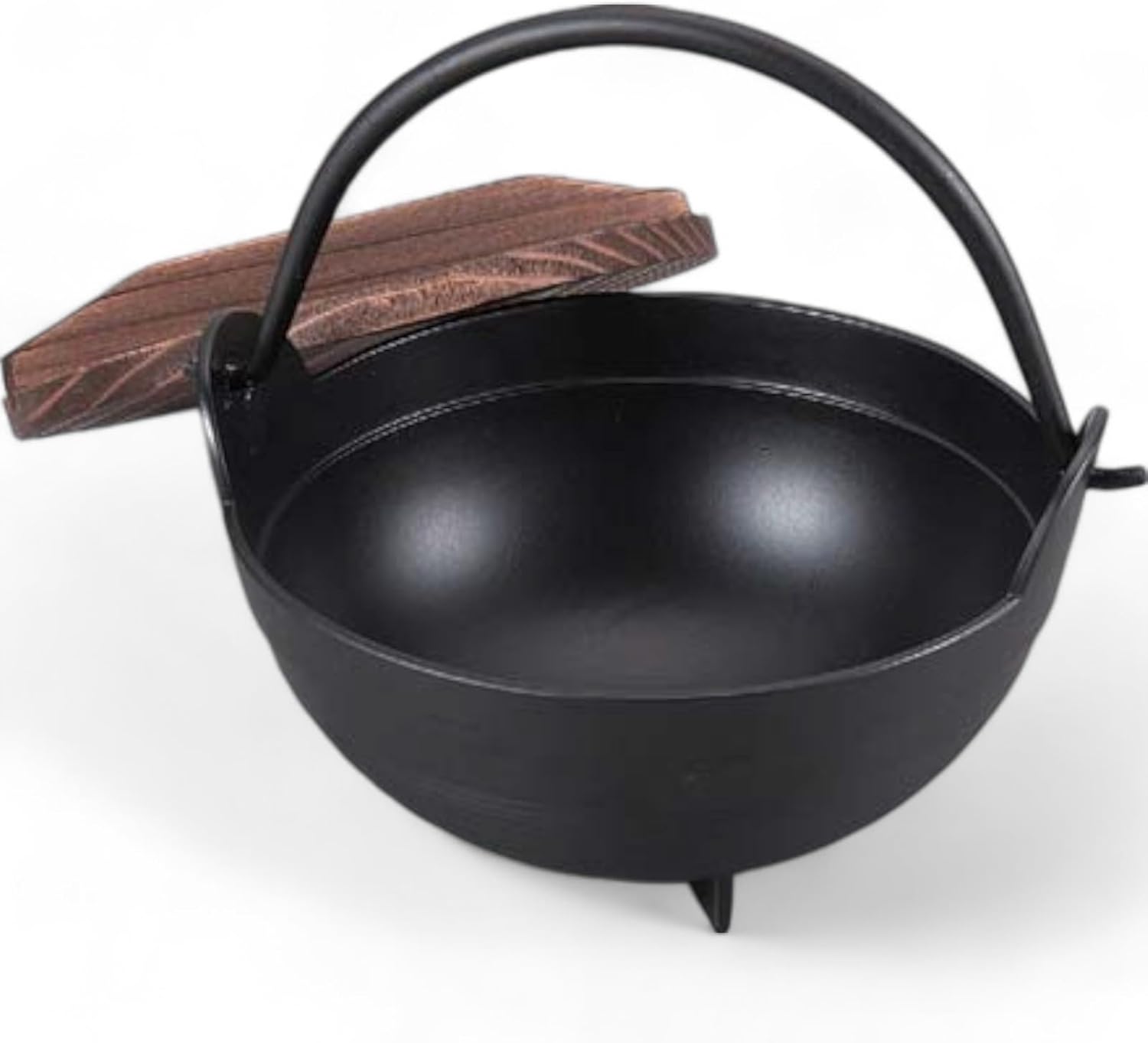 J-kitchens Classic Camping Pot, 7.1 inches (18 cm), Pot with Black Tiered Wooden Lid, 8.0 x 7.3 x 7.0 inches (20.3 x 18.6 x 17.8 cm), Aluminum, Wood, Made in Japan