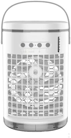 Portable Air Conditioner, Portable Air Cooler Cooling Fan Air Conditioner Fan With 7 Colors Light USB Powered,Desktop Fan for Home Outdoors