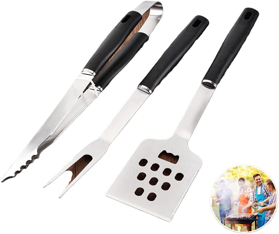4 PCS Tool Set Fixture Fork and Shovel - Utensils Set Ideal Grilling Gifts for Men Dad