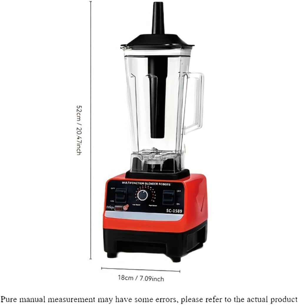 Blender,1200W 8-Blade Blender for Kitchen - 67oz Large Capacity Smoothie Maker | 7-Speed Professional Ice Crusher with BPA-Free Pitcher | Space-Saving Design