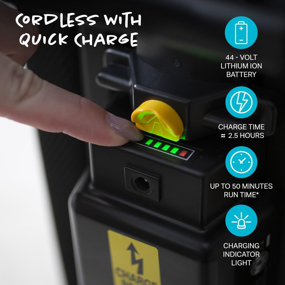 Simplicity Vacuums Freedom Cordless Vacuum Bundle with 6 Extra Bags, Lightweight, Battery Powered, Auto-Adjusting Brushroll for Carpets and Hard Floors, Super Powerful Suction