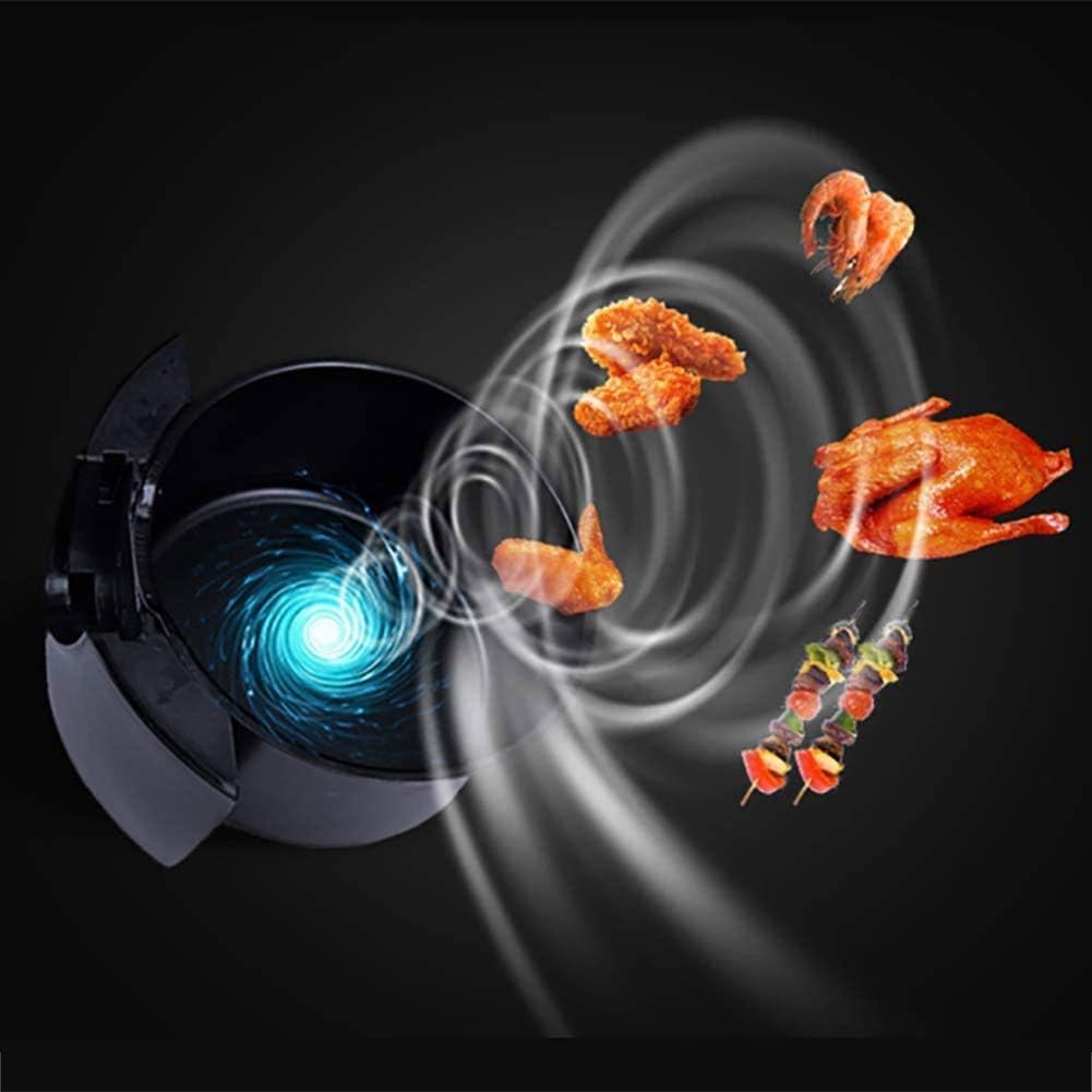 N/A 2.5L Air Fryer Household Oil-free Timer & Temperature Control Oil-Free Non Stick Fry Basket Dishwasher Safe Parts(D)