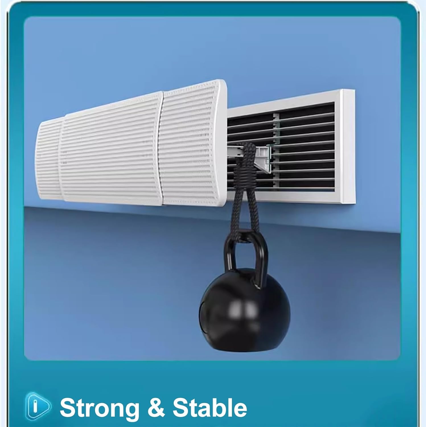 Adjustable Air Conditioner Deflector for Central AC - Universal Vent Cover with 3000 Dense Holes, Anti-Direct Blow Design