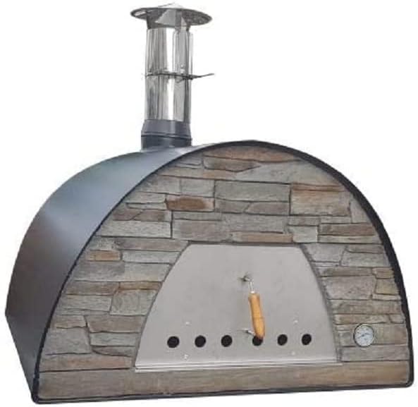 Authentic Pizza Ovens Maximus Prime Arena Portable, Wood Fire Outdoor Oven Black