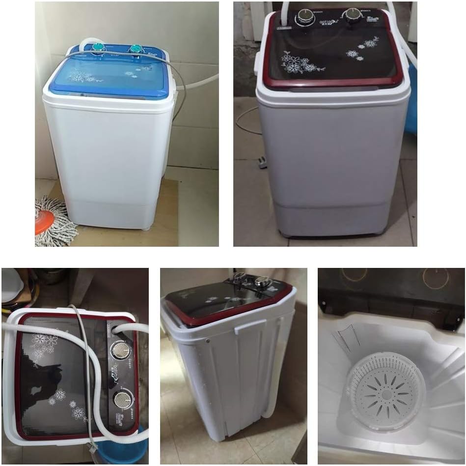 YXCKG Portable Washer Machine, Washing Machine and Dryer, Timer Control, Single Tub Clothes Washing, Laundry Washer for Home Apartment, 6 Kg Washer (Color : Blue)