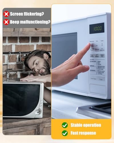 WB27X29801 Microwave Main Control Board with White LED Fit for GE JVM3162 JNM3163 and More, Microwaves Control Board Replace WB27X38153 4586374 AP6327864 PS12299300