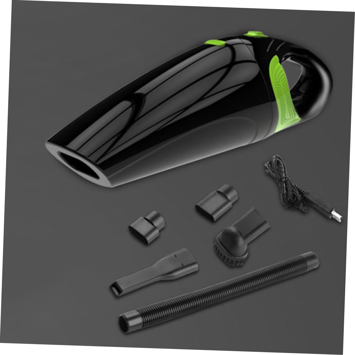 Luxshiny 3pcs Rechargeable Hand Vacuum for Car Wet Dry Portable Vacuum Attachments Low Noise for Home Pet