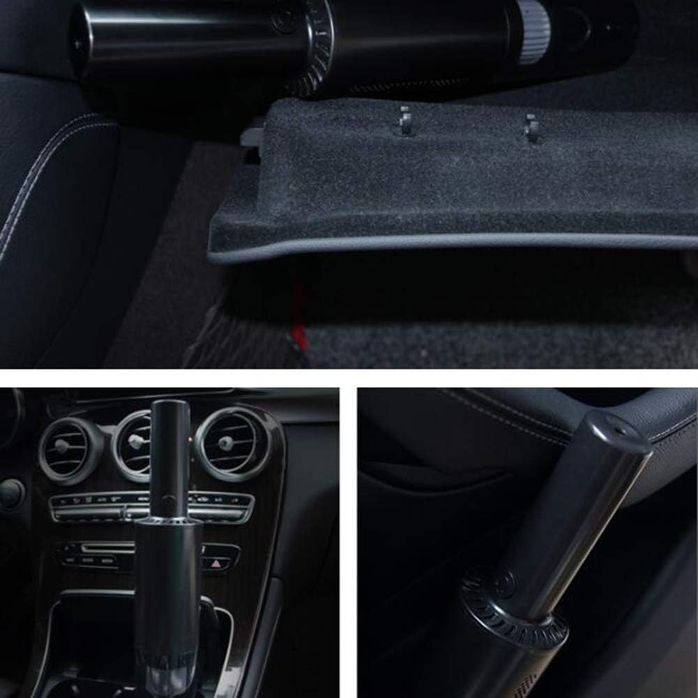 Car Vacuum Cleaner 120W 6KPa Portable Handheld Vacuum Cleaner with Cleaner HEPA Filter, Handheld Vacuum Cordless for Animal Hair,Black (Black)