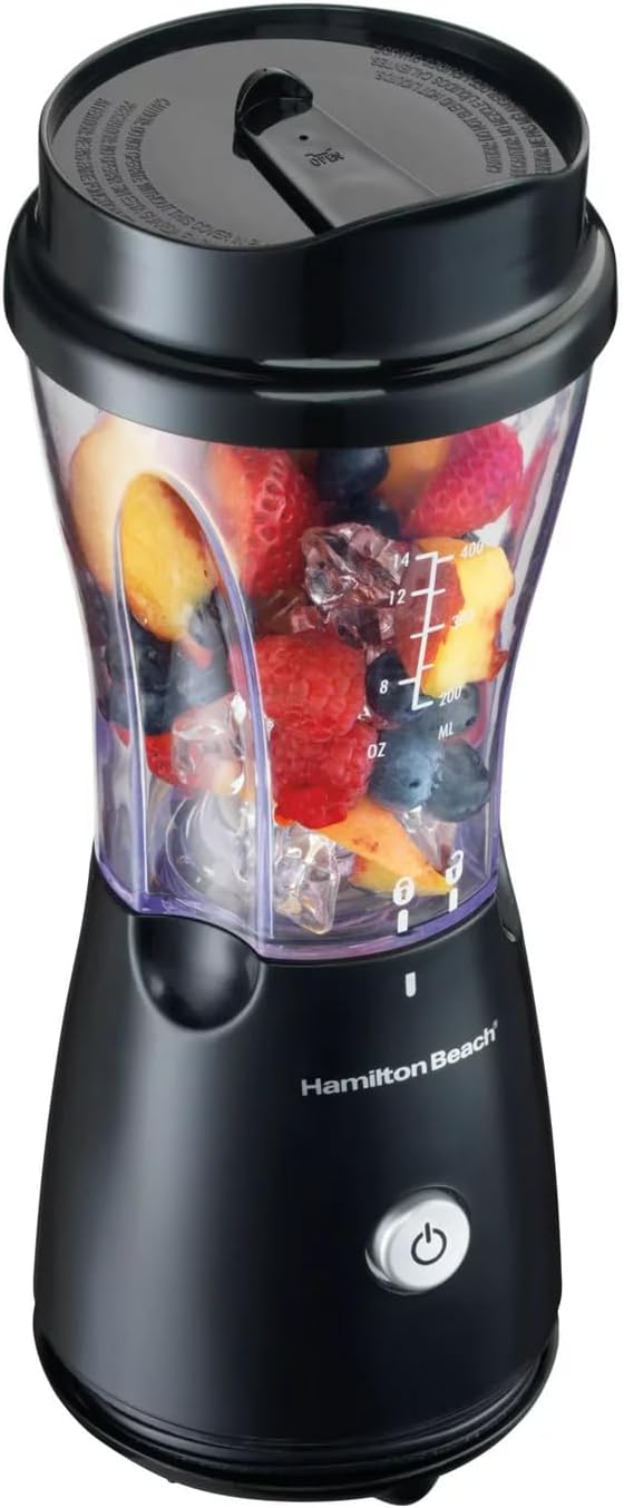 Hamilton Beach Personal Creations Blender with Travel Lid - Ice Crushing Black New