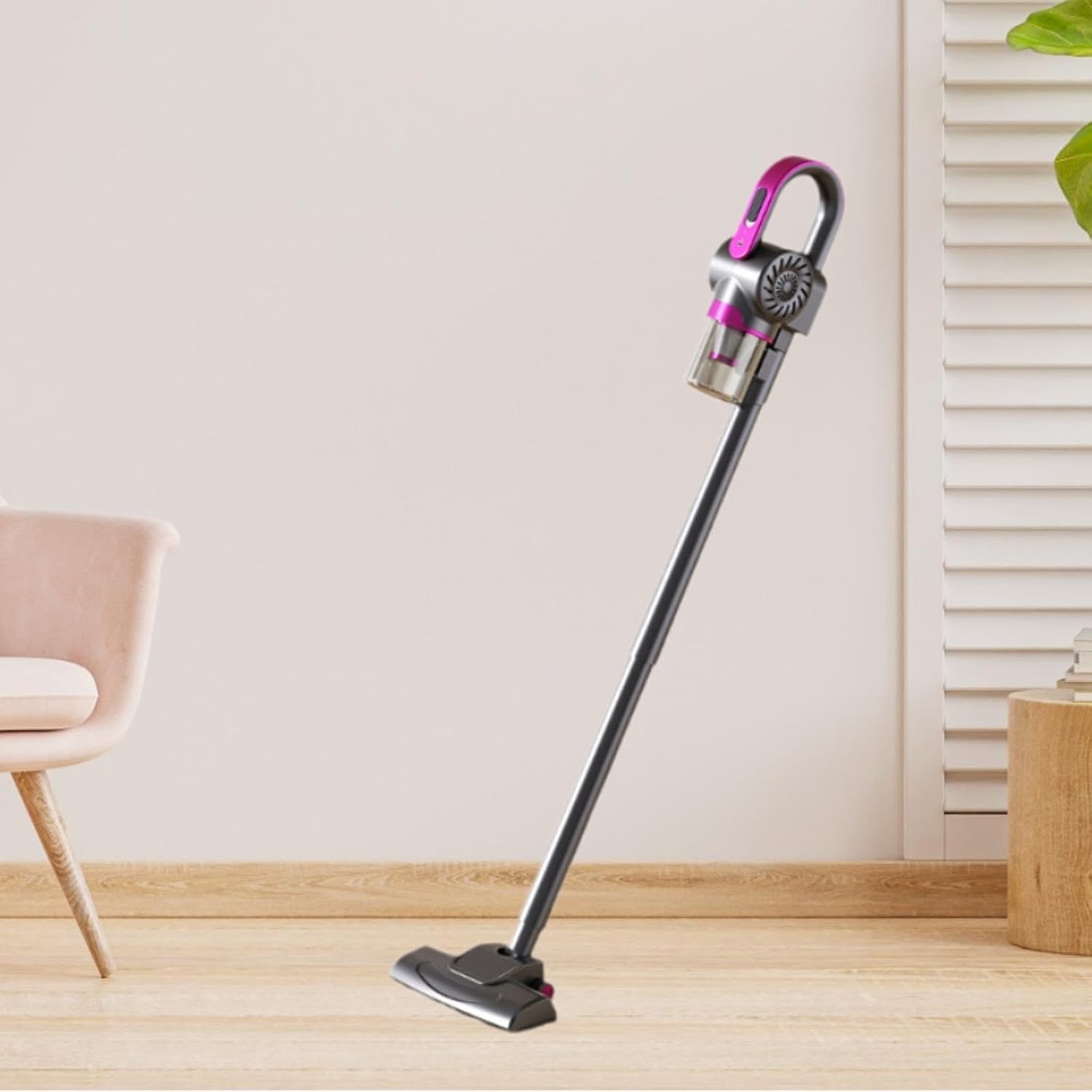 Cordless Vacuum Cleaner with High Suction for Various, Purple
