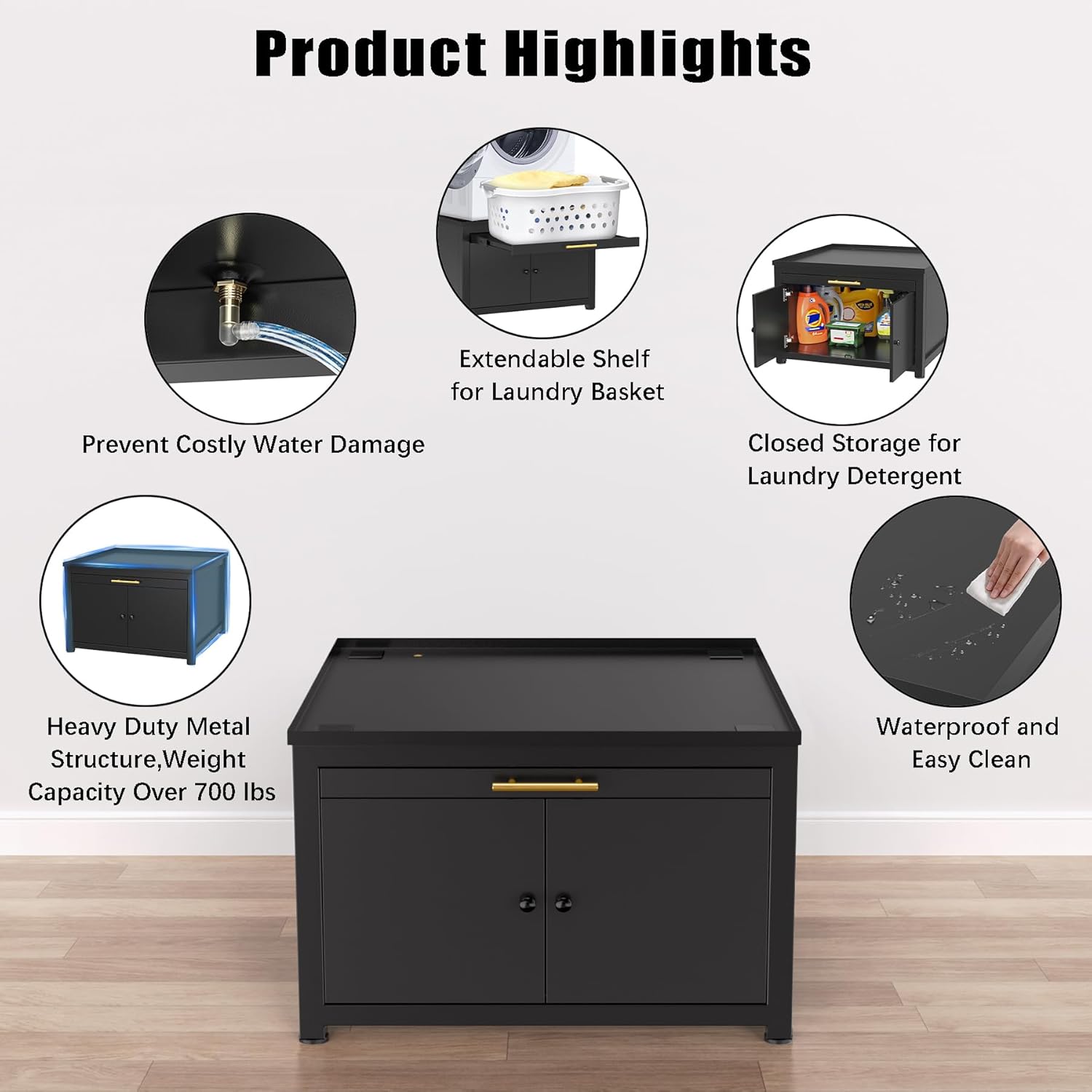 GDLF Laundry Pedestal Heavy Duty Metal Washer Dryer Pedestal 29