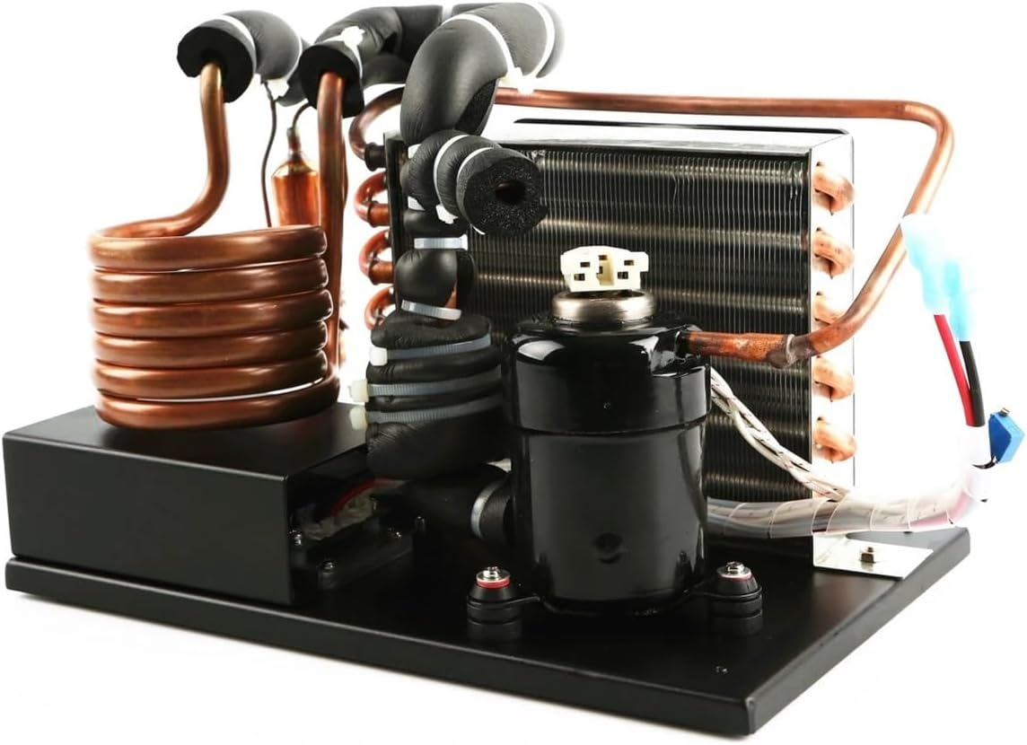 Air Conditioner, Compact Copper Coil Chiller, 24V DC, 130W Cooling Capacity, R134A Refrigerant, Portable Unit