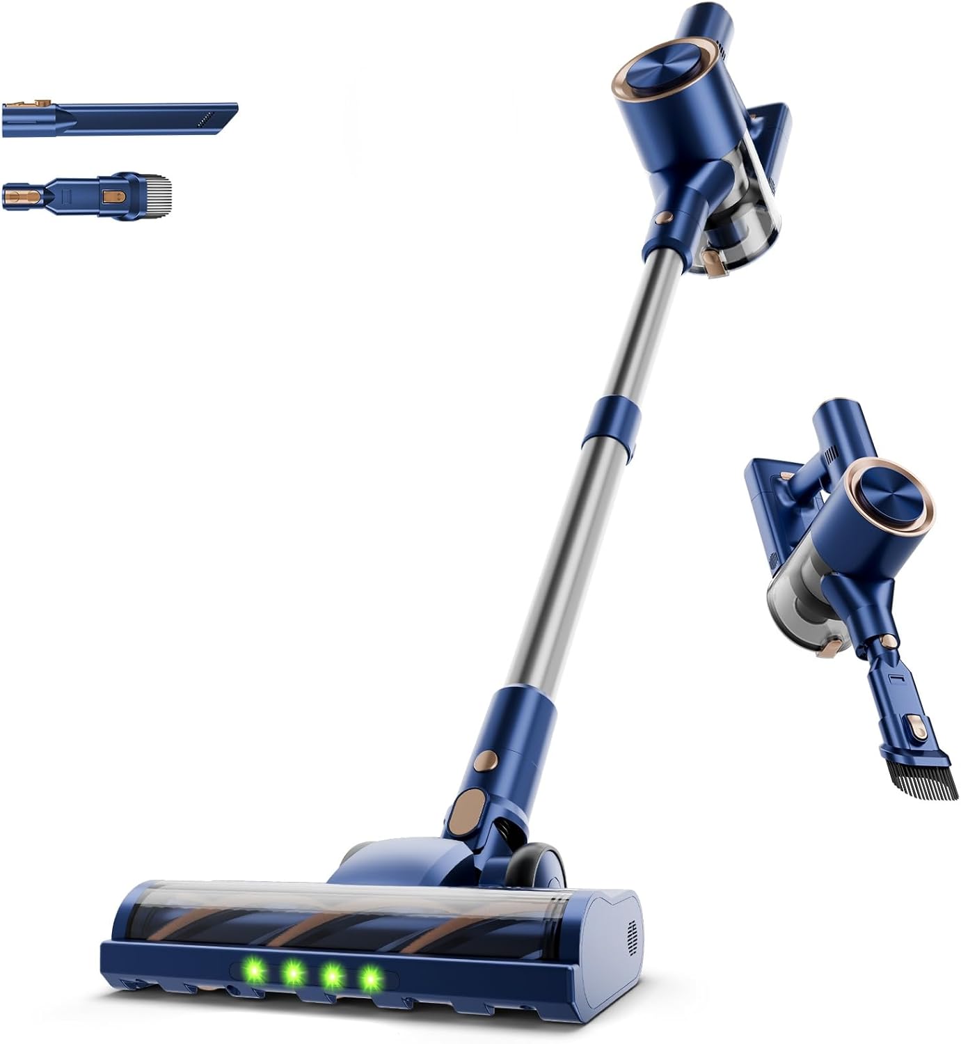 KIKETECH Cordless Vacuum Cleaner with Self-Standing, Lightweight Powerful Suction Vacuum,LED Screen Stick Vacuum Cleaners for Home, for Pet Hair, Carpets, Hardwood Floors H21