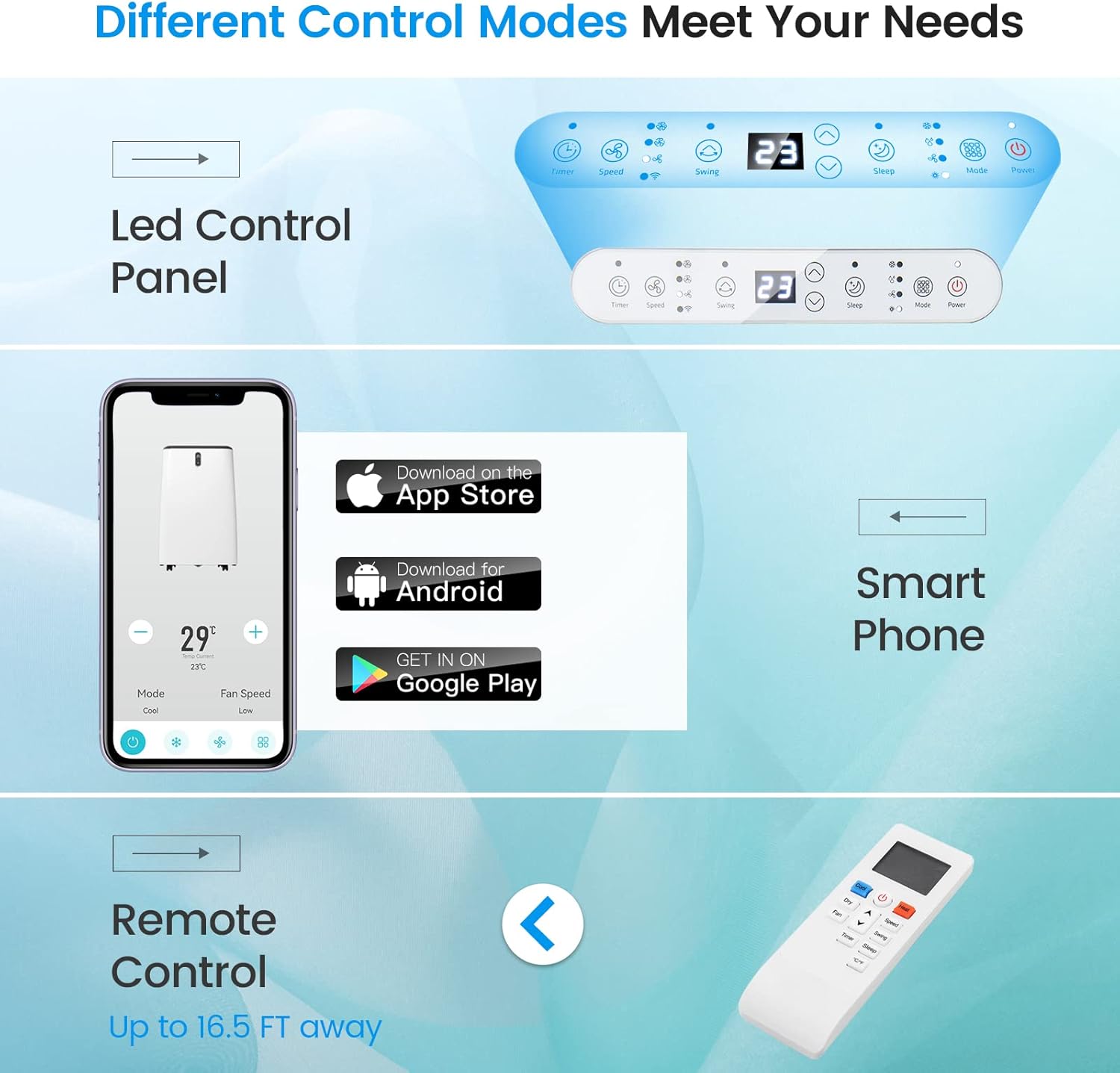 KOTEK WiFi Enabled Portable Air Conditioners with Heat, up to 450 Sq.Ft, Work with Alexa, 12000 BTU 4-in-1 AC Unit for Bedroom w/Window Kit, Room Air Conditioner Portable for Home Office (12000 BTU)