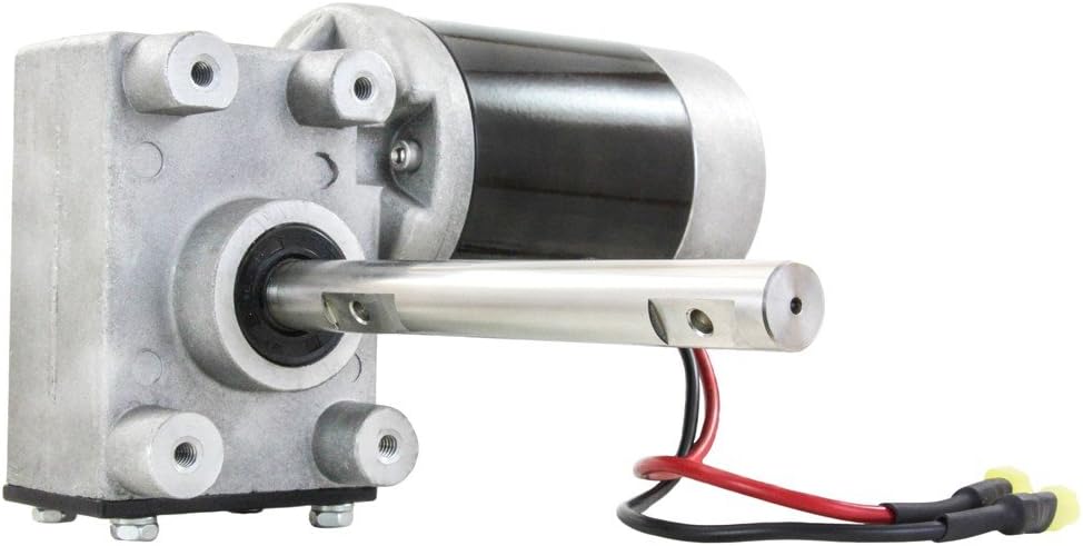 RAREELECTRICAL New Salt Spreader Motor And Gear Box Combo Compatible With Curtis Meyer Lesco Trynex D6106 D6107
