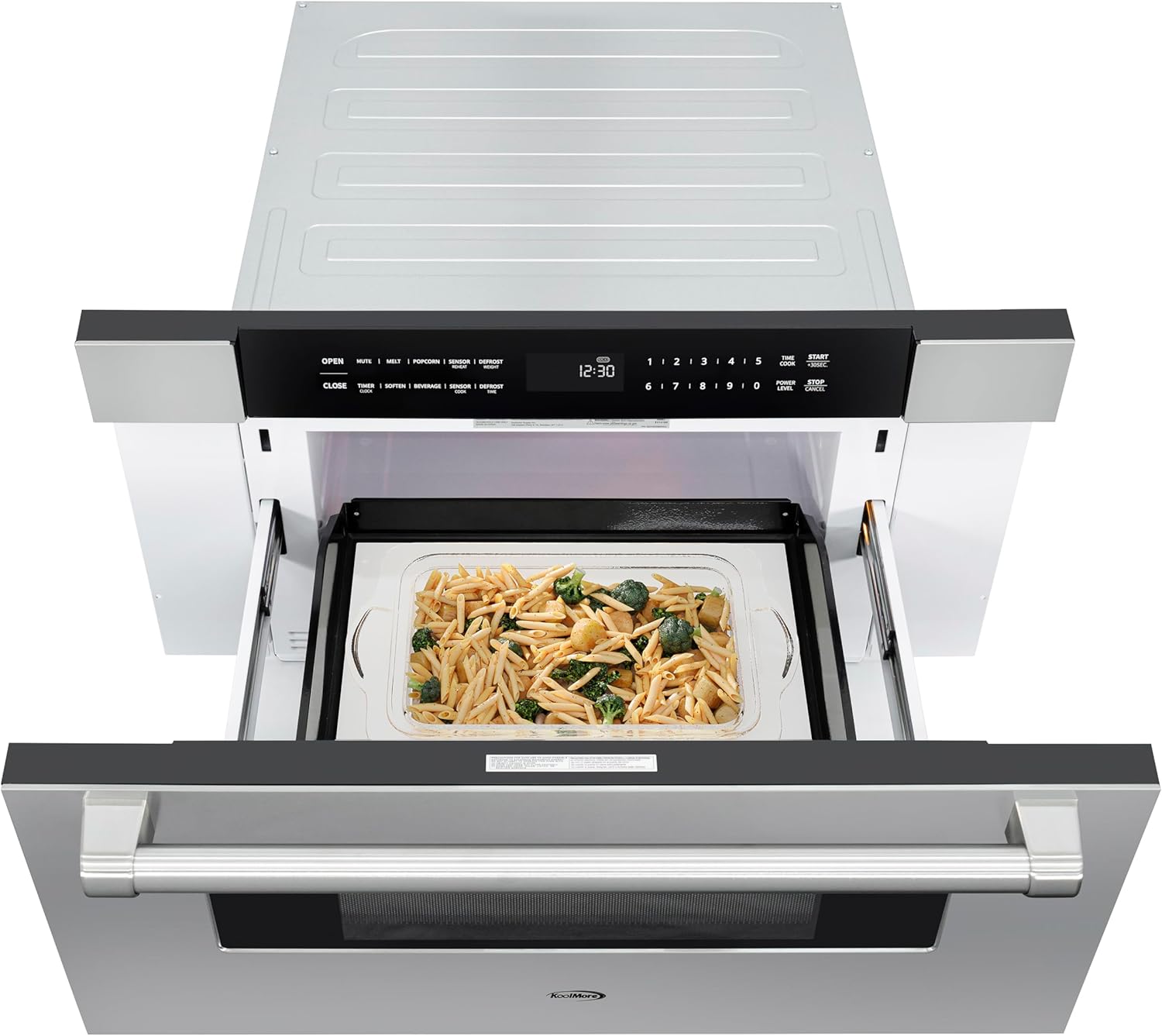 KoolMore 30 in. Microwave Drawer, 1.2 cu. ft. Capacity in Stainless-Steel (KM-MD30-SS)