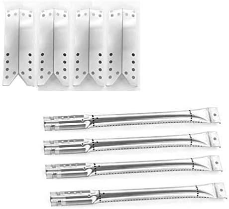 Nexgrill 4 Burner Grill 720-0670-C Repair Kit Includes 4 Stainless Burners and 4 Stainless Heat Plates