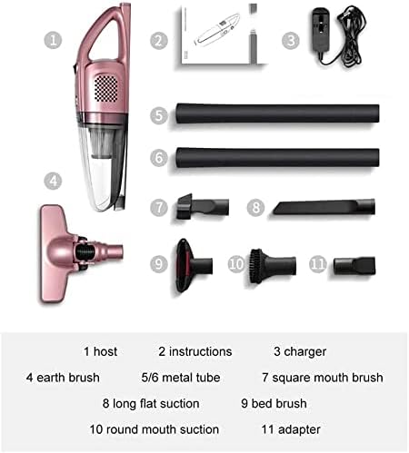 Vacuum Cleaner Vacuum Cleaner Stick Vacuum Cleaner Cordless 2 in 1 Handheld Lightweight Stick Vacuum 6000Pa with Rechargeable Li-Ion Battery for Stairs Bed Mattresses Sofa Car Dust Pet Hair Cleaning