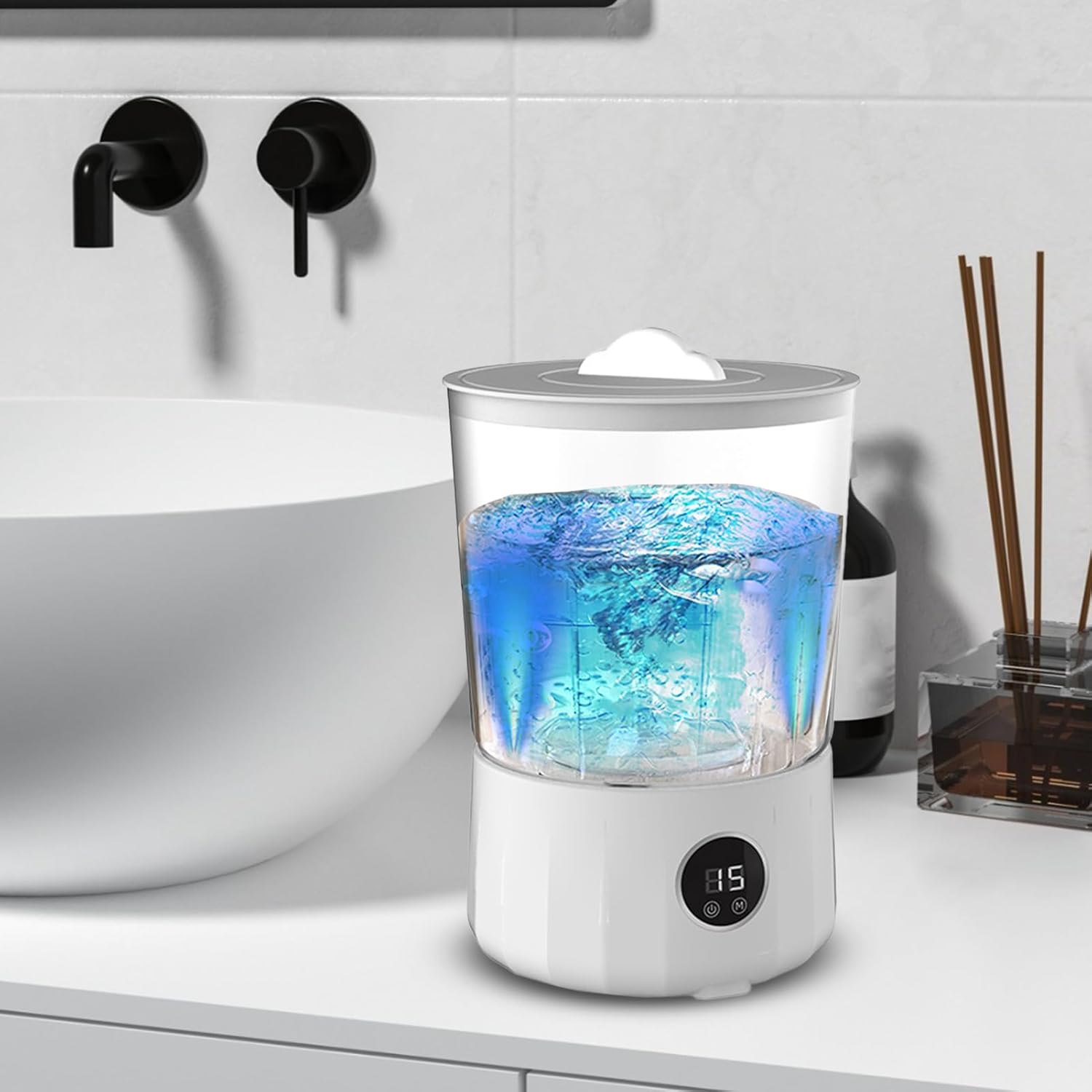 Portable Washer Machine, Portable Laundry Machine Travel Underwear Washer, 3 Modes Cleaning Supplies With 2 Buckets For Home Apartment Dorm Camping Vacation RV Bras And Panties