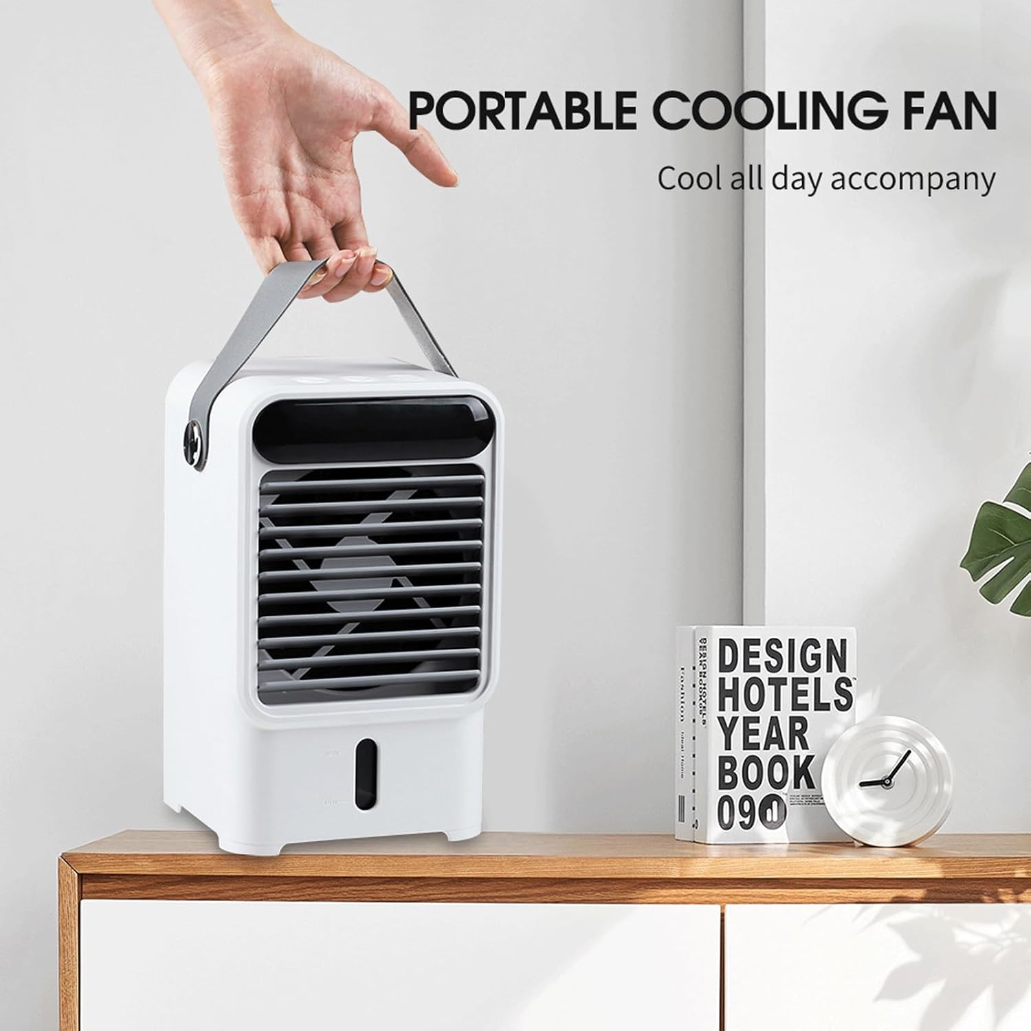 Portable Air Conditioners,Cooling Fan Mini Air Conditioner Portable, Evaporative Air Cooler Fan,3 Wind Speed & 7 LED Light,USB Quiet Air Conditioner Portable for Room Office Camping
