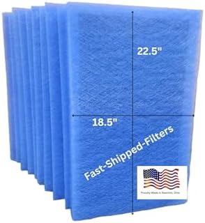 Fast-Shipped-Filters 10 Pack 20x25 Replacement Filter Pads Designed to Fit with Dynamic Air Cleaner 20x25 Refill Blue