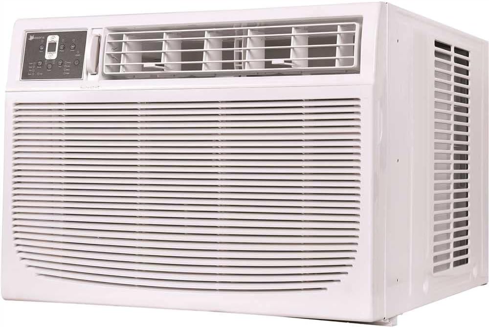 Seasons 12,000 BTU 230/208-Volt Window Air Conditioner with Heat for 550 sq ft in White