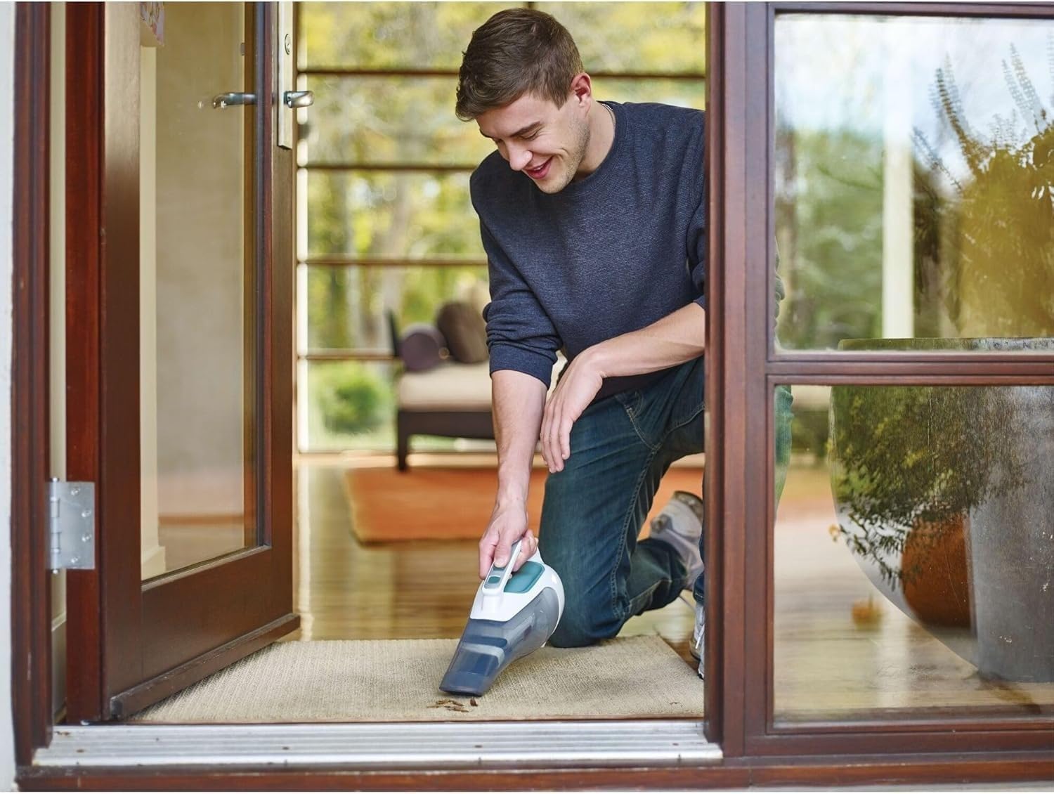 BLACKY DECKERR dust Buster Cordless Handheld Vacuum, Portable Vacuum for Car and Home Rechargeable, Powerful Suction, Wide Mouth