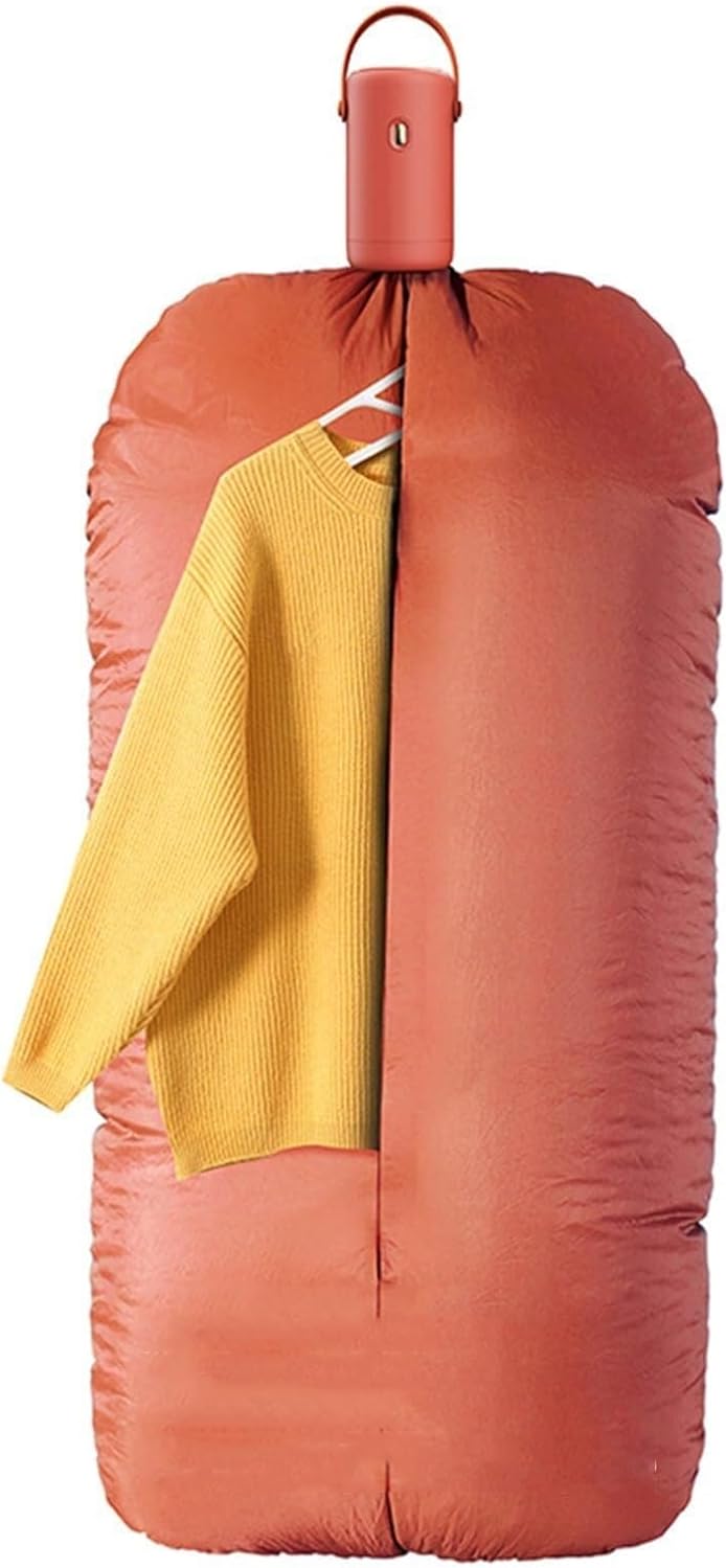 Small Household Dryer, Household Clothes Dryer, Portable Small Underwear Foldable Dryer for Business Trips(Orange)