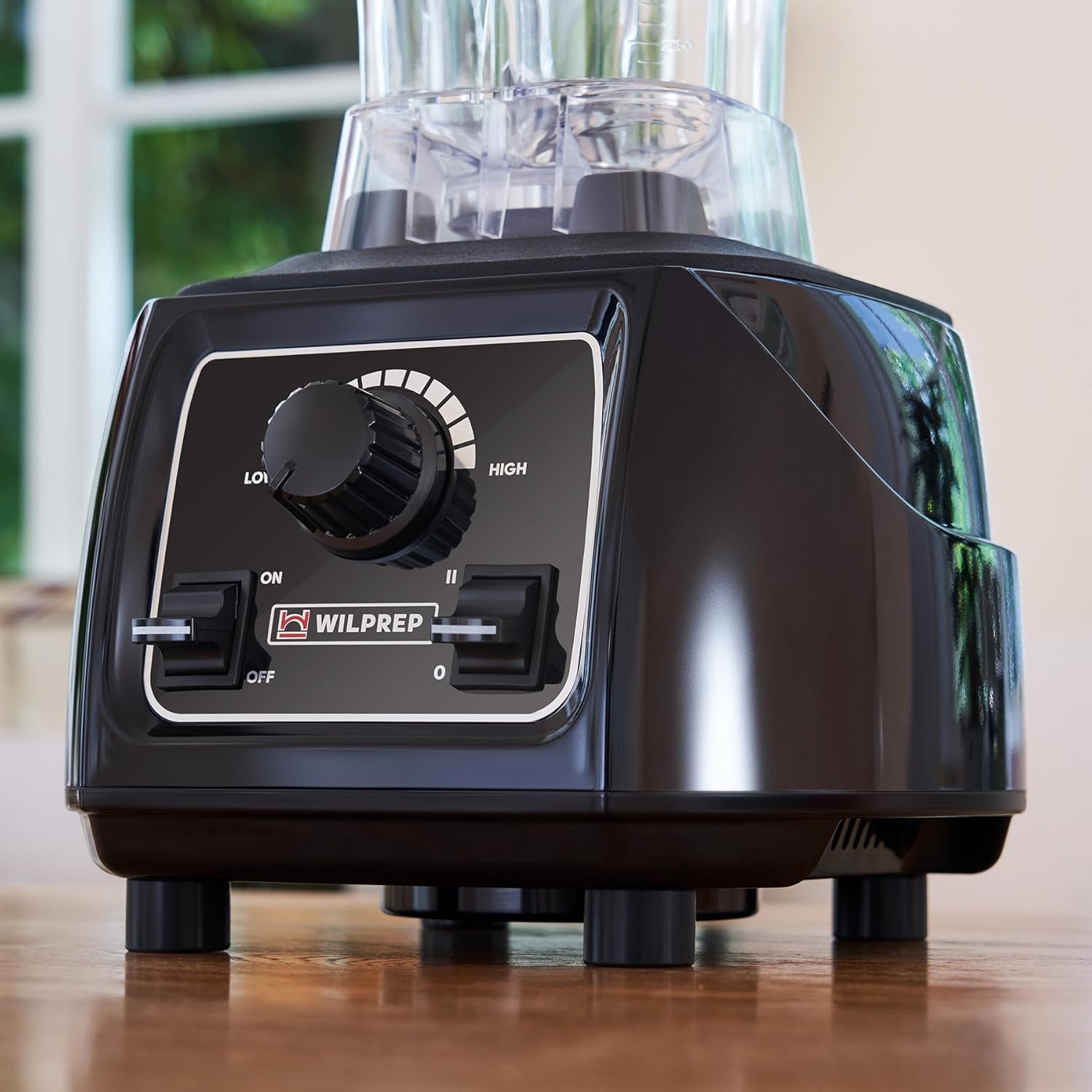 WILPREP Commercial Blender with 64 oz Jar, 3.5HP Motor, Stepless Control