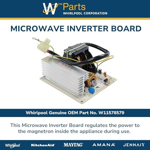 Whirlpool W11578579 OEM Microwave Inverter Board, Multicolor