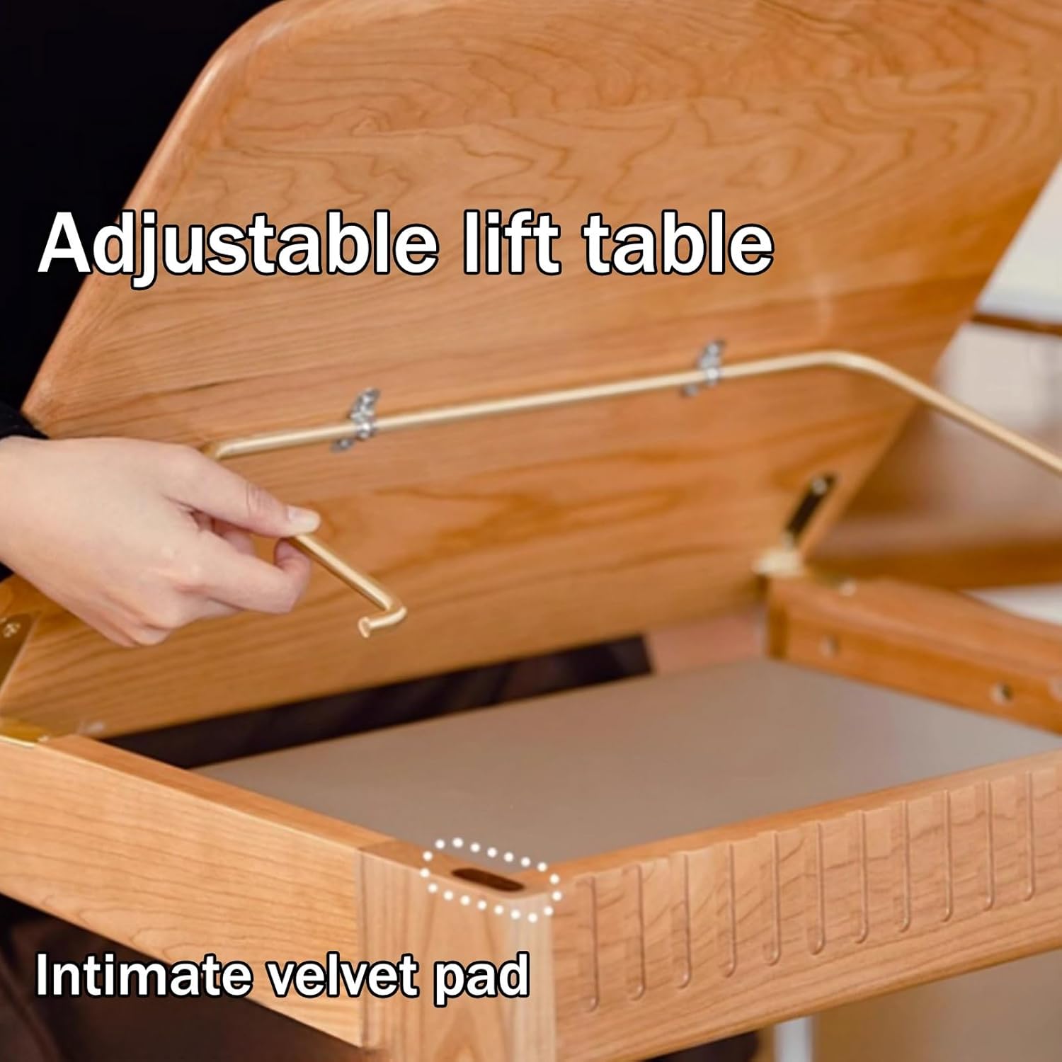 Sweeping Robot Storage Rack, Rustic Robot Vacuum Stand Cabinet, Storage Rack Above The Sweeping Robot, Mobile Robot Vacuum Storage Side Table, Multi-Functional Sideboard(Natural)